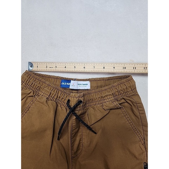 Ols Navy Tech Taper  Boys Khaki Pants Size Large 10-12 - Picture 5 of 6